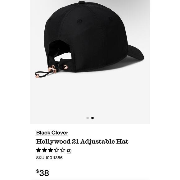 BLACK COVER Adjustable Hat 21” 🍀 - Picture 4 of 6